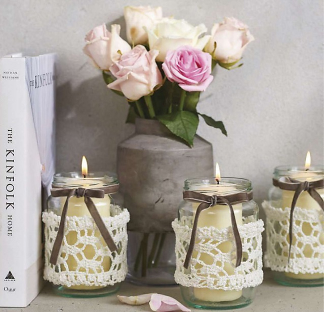 Lace Jar Covers