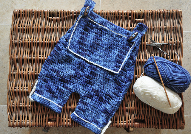 Patchwork Denim Dungarees