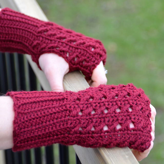 Winter Silk Mitts