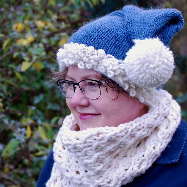 Wintery Pom-Pom Hat