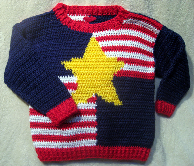 Child's Patriotic Pullover