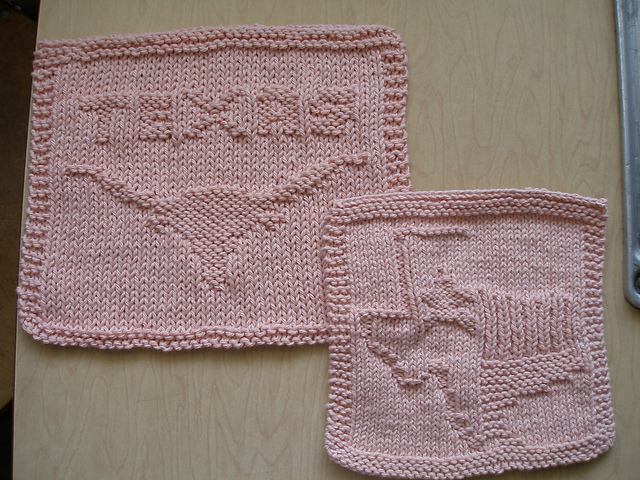 Texas Longhorn Dishcloth