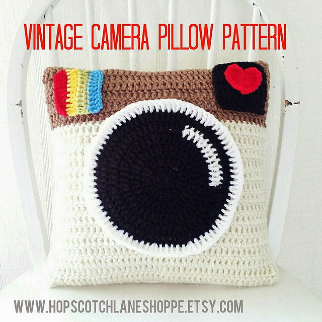 Vintage Camera Pillow