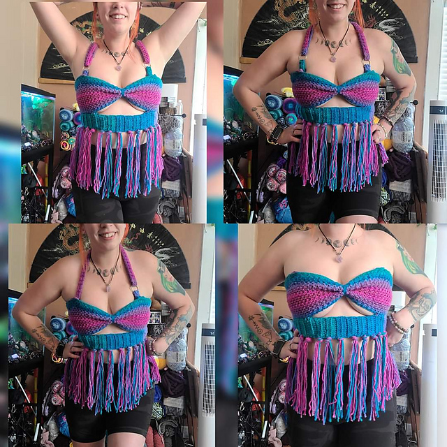 Multiway peekaboo top