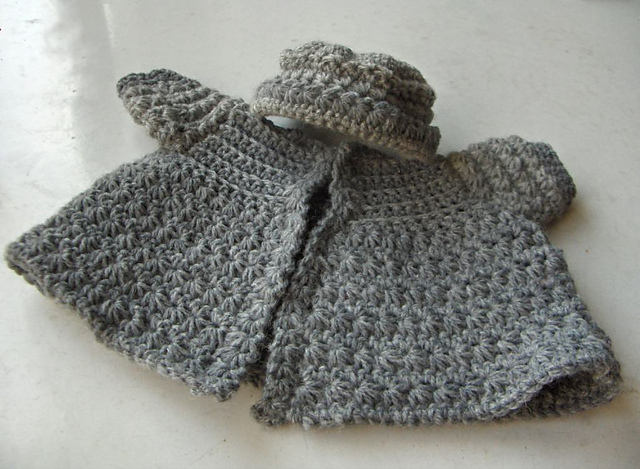 Doll's Coat and Hat #609