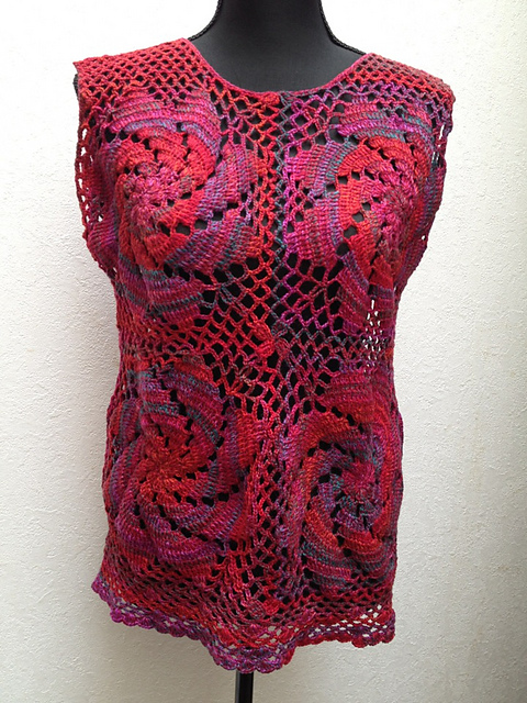 Rose Motif Vest