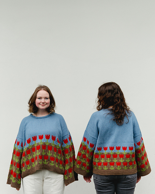 Ravelry: Tulip Farm Sweater pattern by Harvey Road Knits
