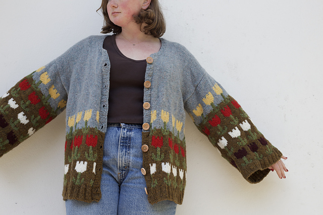Ravelry: Tulip Farm Cardigan pattern by Harvey Road Knits