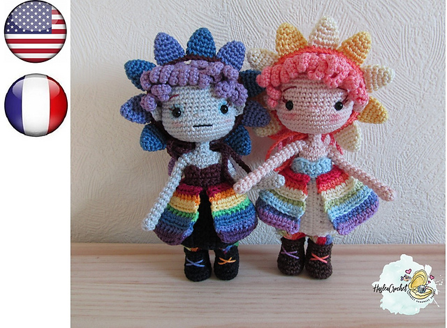 Mini Rainbow fairy doll