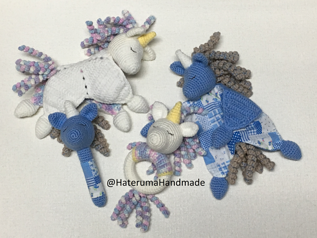 Twinkle Unicorn Lovey and Rattle