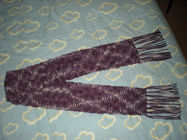 Checkered Scarf - Bufanda en punto damero 