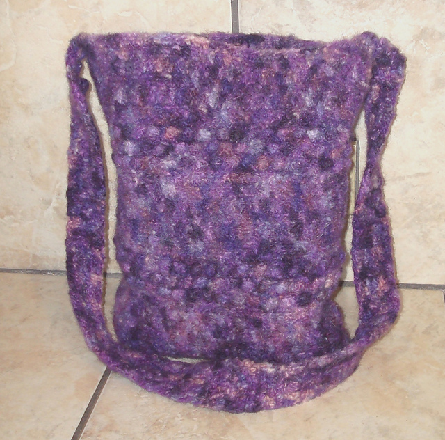 Felted Crochet Market Bag