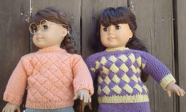 American Girl Doll 18 inch Entrelac Sweater