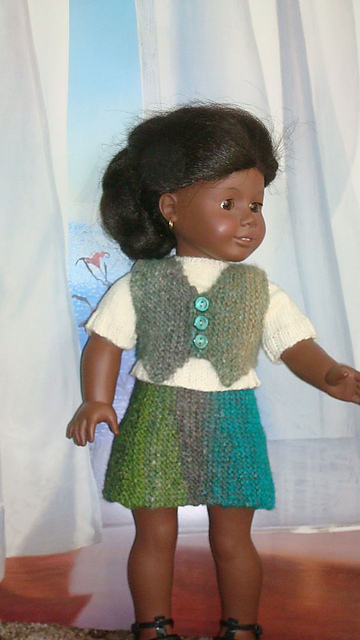 American Girl Doll 18 inch Gored Skirt & Vest