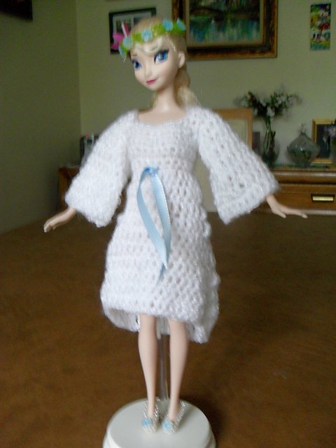 Fashion Doll Hi-Low Gown