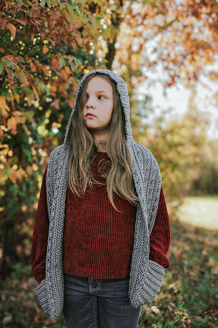Ravelry: Parker Hooded Scarf pattern by Amber Zumbrun