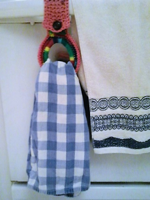 Tea Towel Hanger (Crocheted)