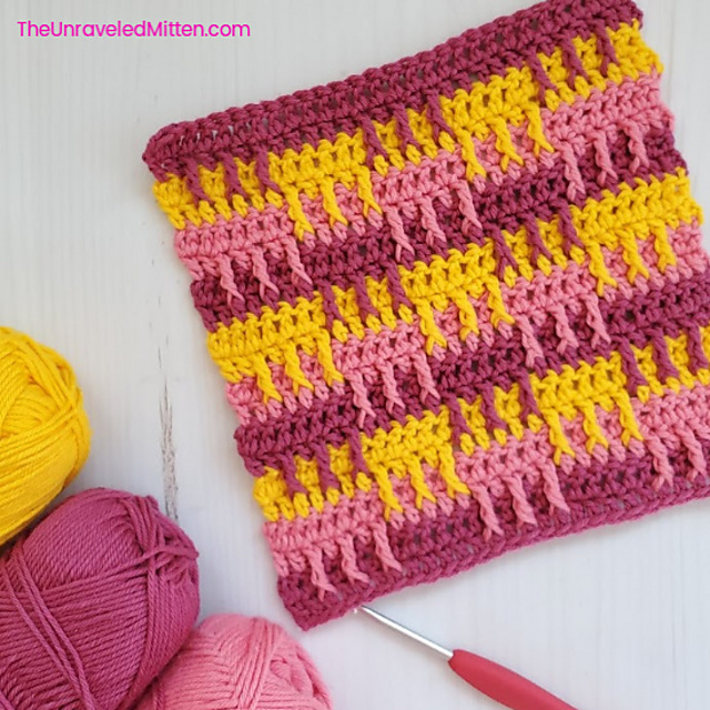 Broken Stripes Dishcloth