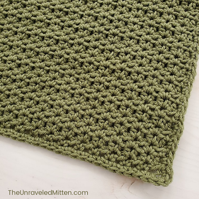 Half Double V Stitch Square