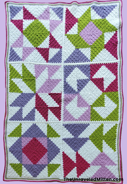 Sweet Lilac C2C Throw