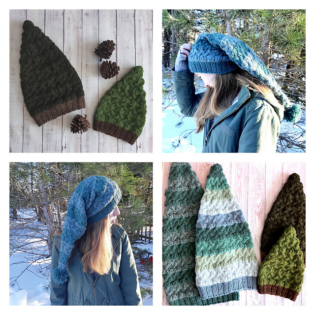 Textured Tree Stocking Hat