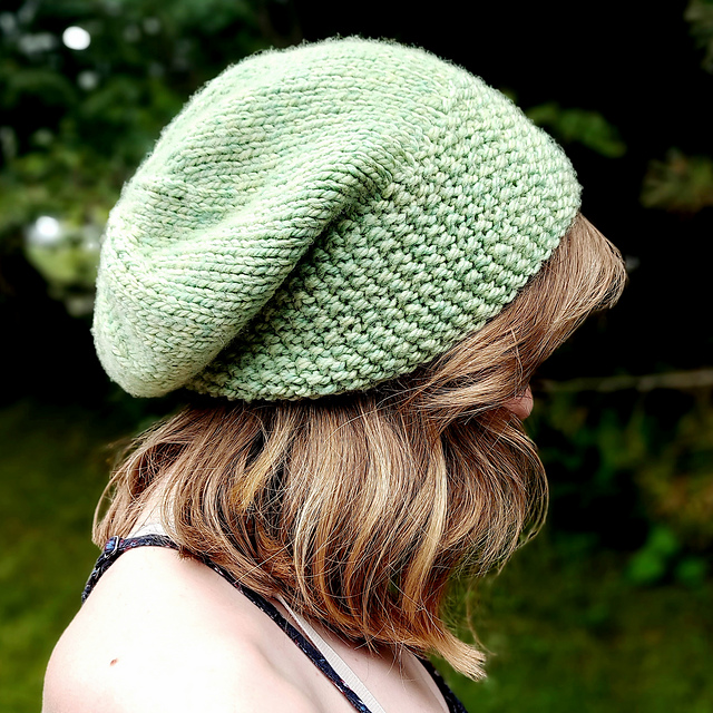 Bulky Seed Stitch Brim Slouch