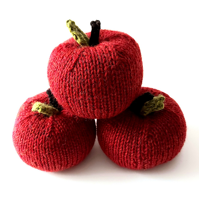 Stuffed Wool Apples