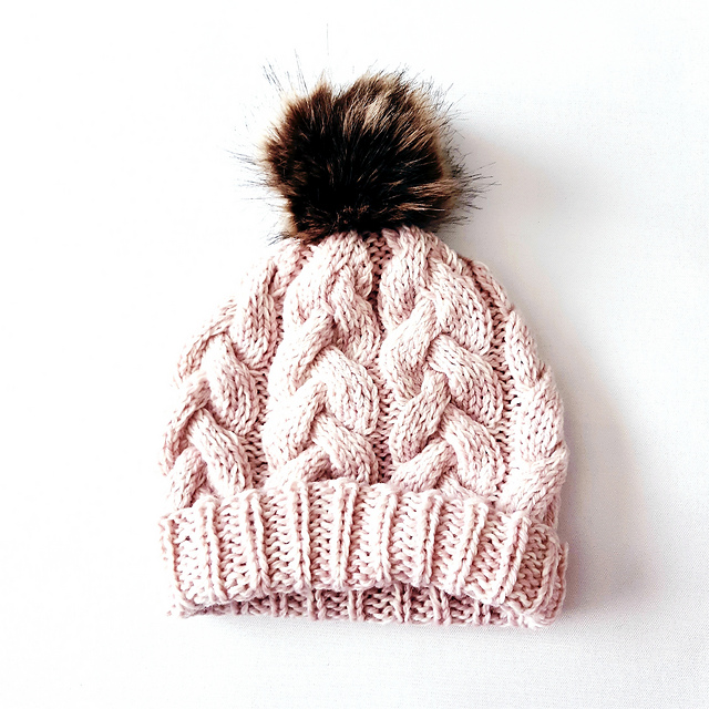 Chunky Braided Cable Beanie
