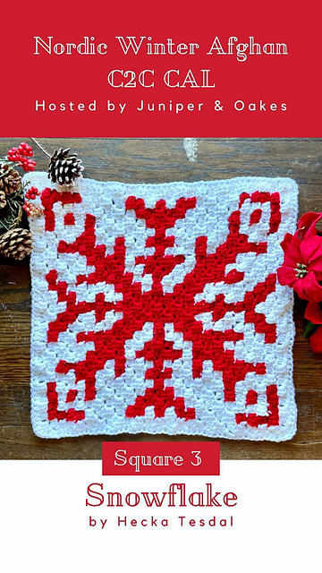 Nordic Winter Snowflake C2C
