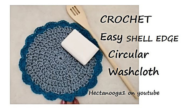 ROUND SHELL EDGE wash cloth