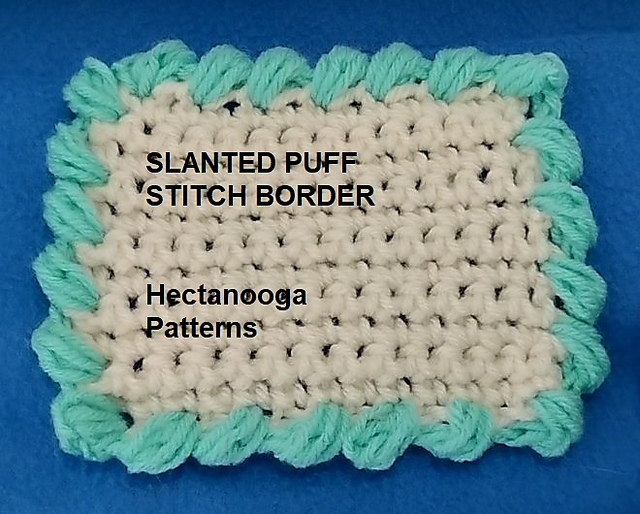 Slanted Puff Stitch Border