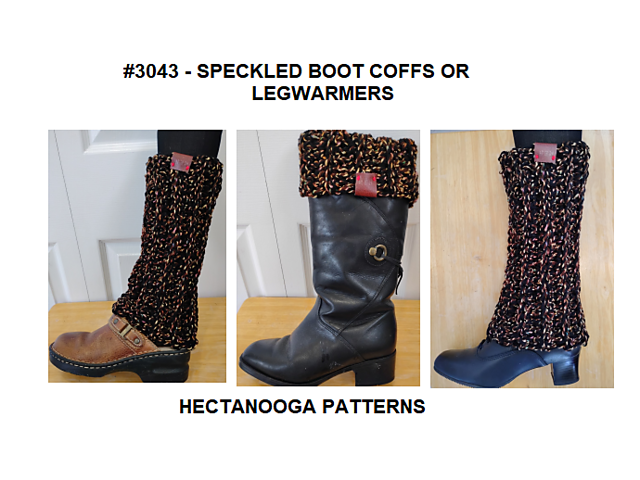3043 SPECKLED leg warmer boot cuffs