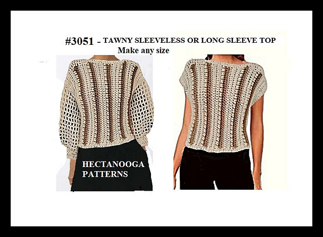 3051 - TAWNY STRIPED top