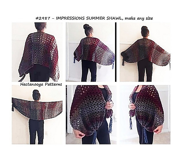 2987- Impressions SUMMER SHAWL