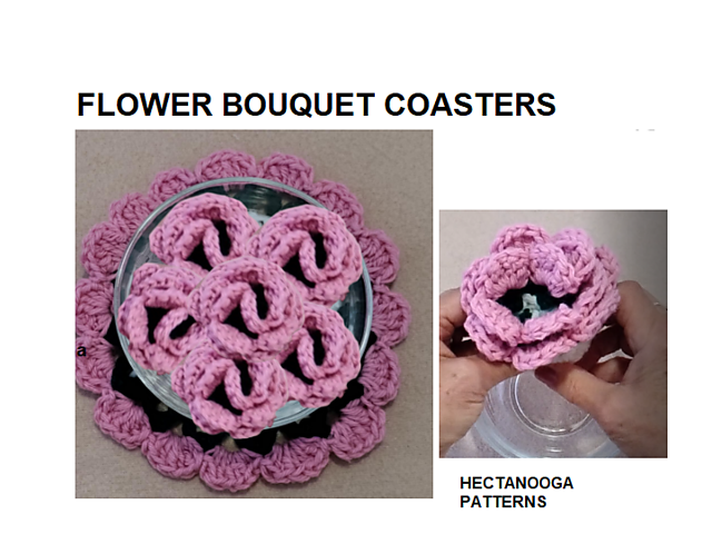 flower bouquet coasters