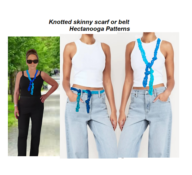 KNOTTED SKINNY Scarf or Belt