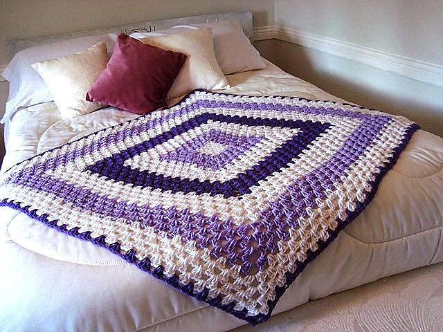 GRANNY SQUARE BLANKET, afghan