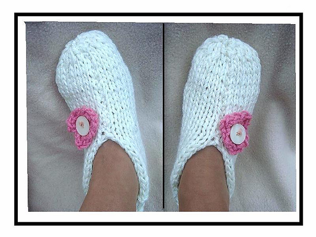 618, KNIT cozy slippers