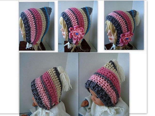 652 CROCHET HOOD, NEAPOLITAN