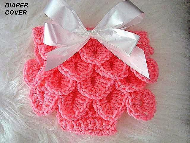 416 Crocodile Stitch Diaper Cover