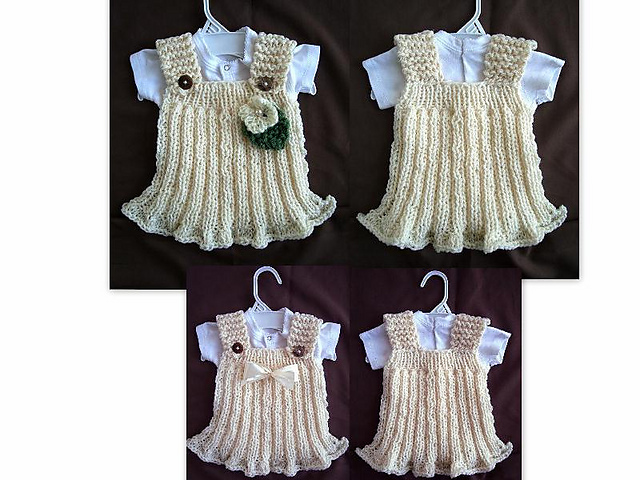 672 - knit girls dress