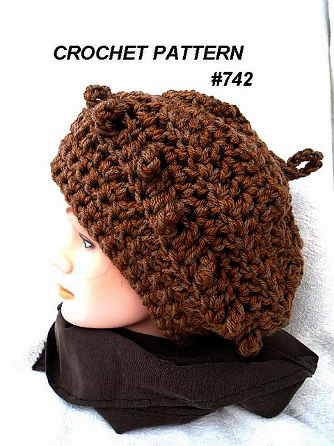 742 Crochet Slouchy Hat