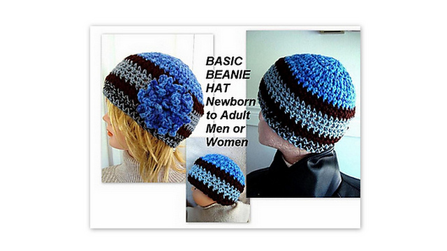 586 Unisex Basic Beanie Hat, baby to adult, boy hat