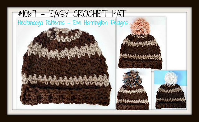 1067-EASY Unisex Crochet hat