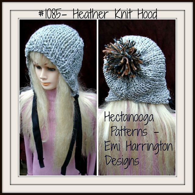 1085- HEATHER Knit Hood