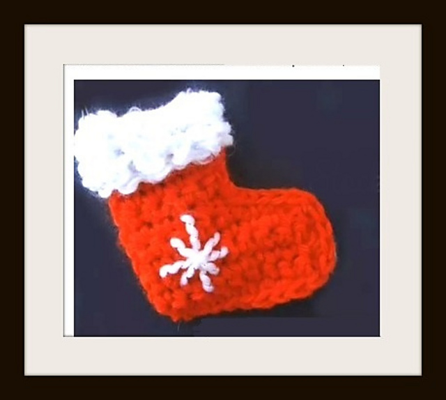Mini Christmas Stocking Ornament