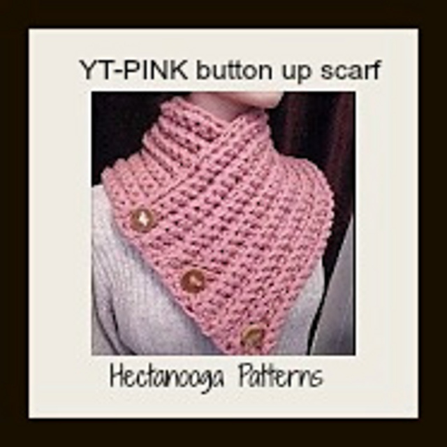 PINK Button up Scarf
