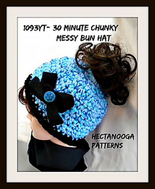 1093yt- 30 minute Messy Bun Hat