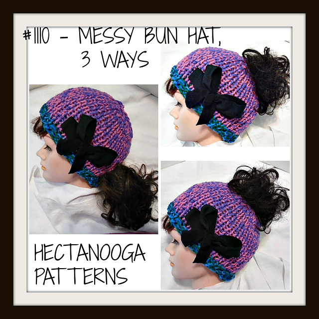 1110- 3 WAYS Messy Bun Hat