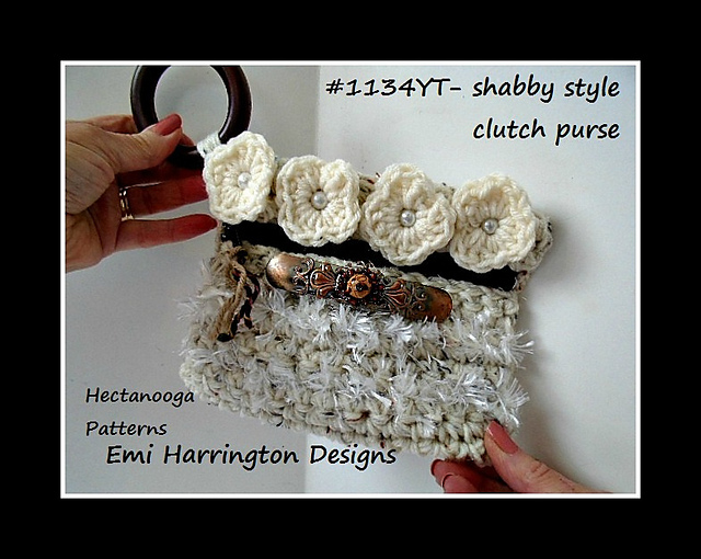 1134 - Shabby Style Clutch bag
